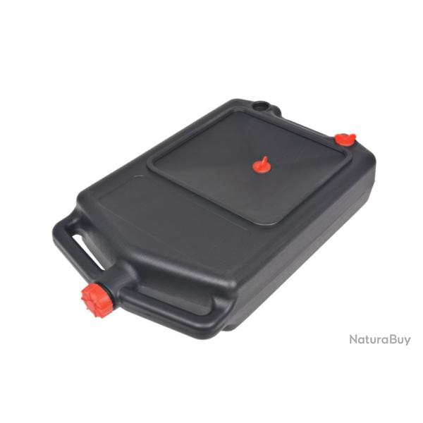 Rcipient portable noir 10 L pour huile use - Accessoire pratique pour l'entretien vhicule