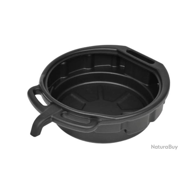 Bac de vidange d'huile 16 L noir avec bec verseur - Accessoire pratique pour l'entretien vhicule