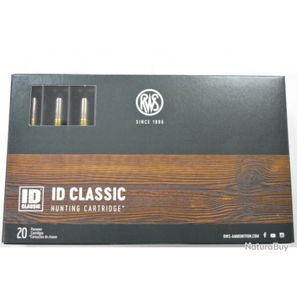 1 BOITE DE 20 MUNITIONS RWS CALIBRE 7X64 EN ID CLASSIC 11.5G/177GR NEUVE