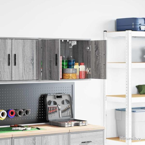 Armoire murale de garage sonoma gris bois d'ing�nierie