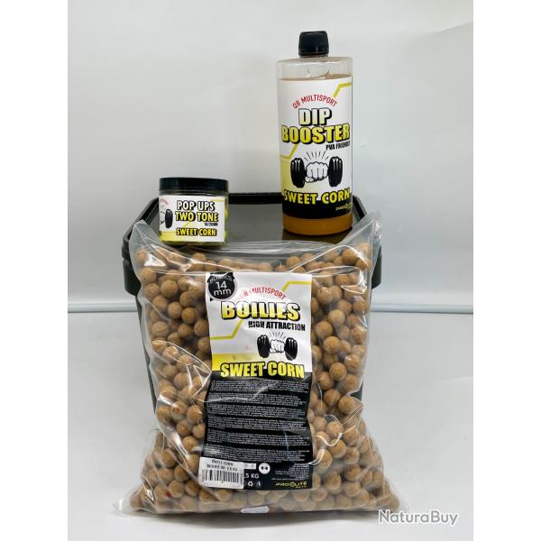 Pack QB Multisport by pro �lite baits sweet corn EXCLUSIF 2,5kg/14mm