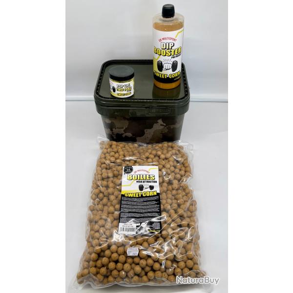 Pack QB Multisport by pro �lite baits sweet corn EXCLUSIF 5kg/14mm