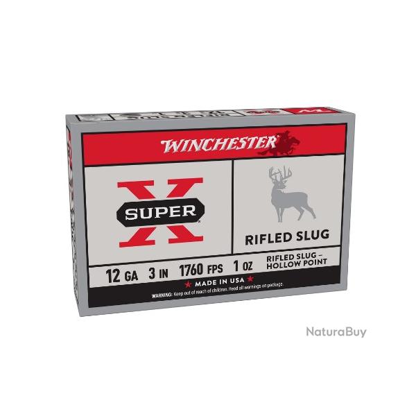 Munitions WINCHESTER super x slug cal.12/76 28g par 15