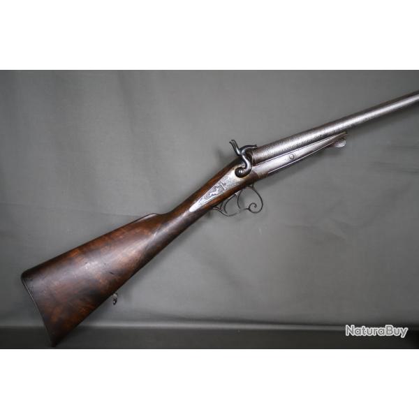 Fusil de chasse de luxe calibre 16 � broche type lefaucheux - 2nde moiti� 19�me si�cle