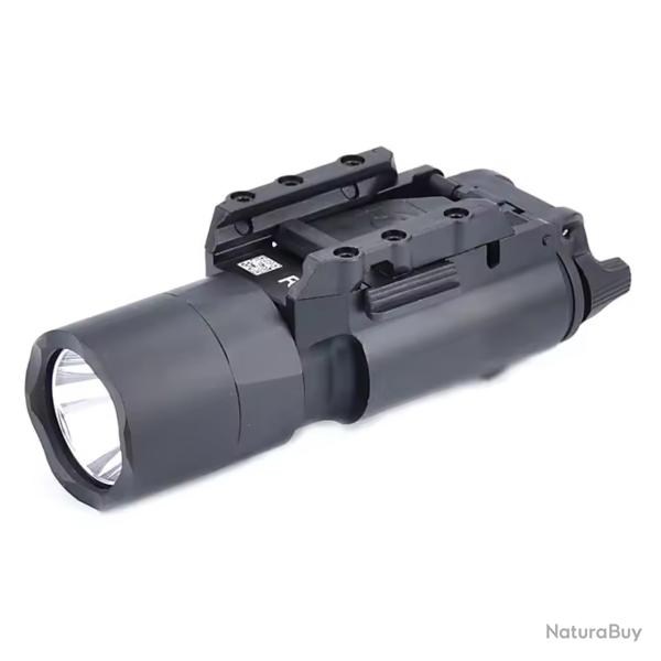 Lampe Tactique LED X300U Type Surefire - Stroboscope, Rail 20mm - Pistolet Airsoft/Chasse - M�tal