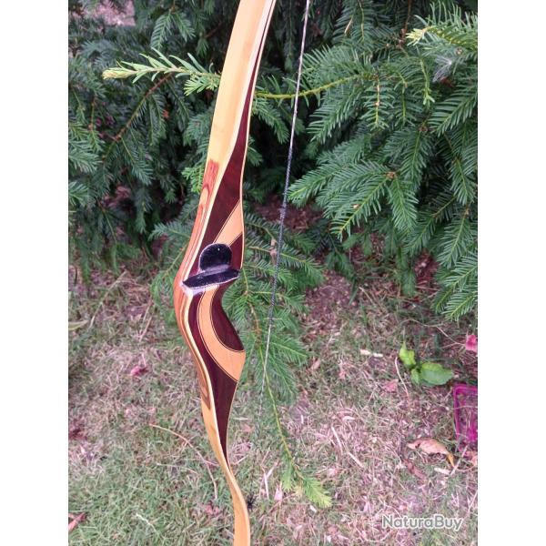 vend tr�s bel arc bois "recurve" id�al parcours 3D, 62 pouces 45 livres