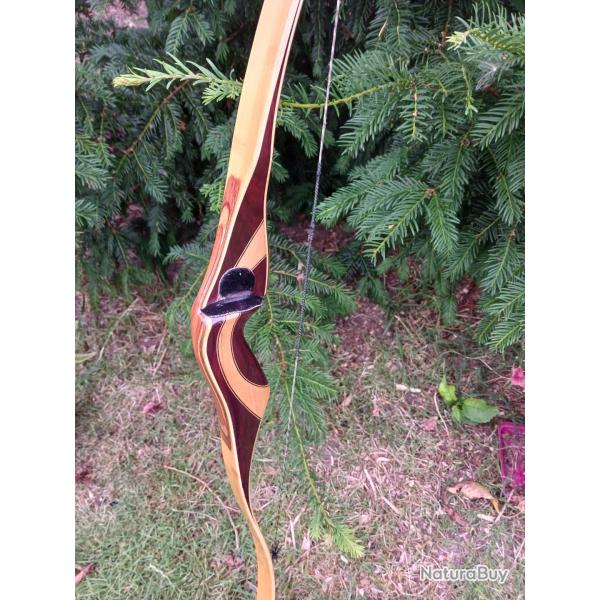vend tr�s bel arc bois "recurve" id�al parcours 3D, 62 pouces 45 livres
