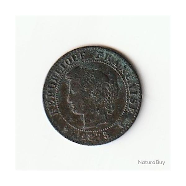 PIECE DE MONNAIE FRANCE 1 CENTIME CERES 1875 K