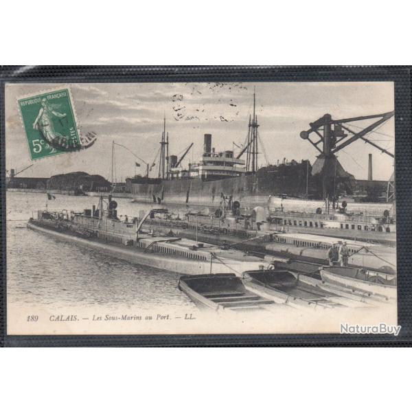 CPA - MARINE MILITAIRE - " CALAIS "LES SOUS - MARIN AU PORT  N�3718
