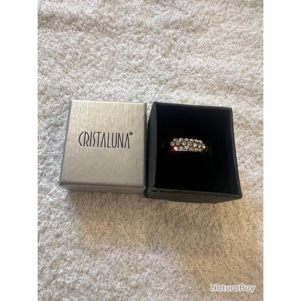 Bague cristaluna veretta acrylique transparent swarovski cristal 100 303 25