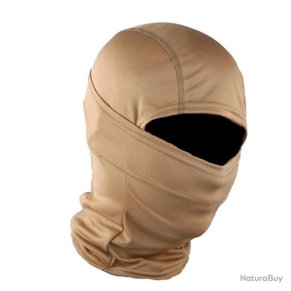 Masque Tactique Complet en Silicone et Tissu Elastique Camouflage pour Chasse Airsoft Vlo Kaki