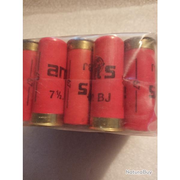 Lot 25 cartouches calibre 12/67 n7,5