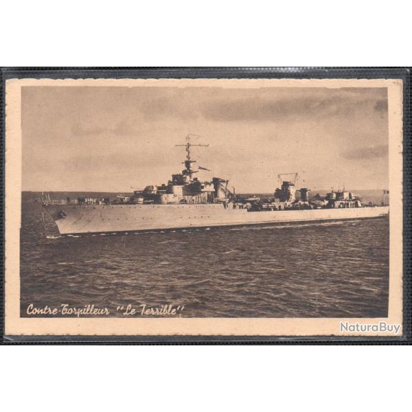 CPA- Marine de Guerre - Contre Torpilleur " Le Terrible " N�3722