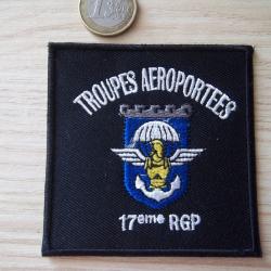 &eacute;cusson 17e r&eacute;giment du g&eacute;nie parachutiste Montauban insigne tissu