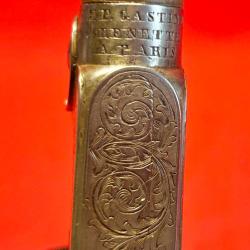 Exceptionnel et rare pistolet &agrave; percussion sign&eacute; " Gastine Renette &agrave; Paris "