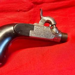 Exceptionnel et rare pistolet &agrave; percussion sign&eacute; " Gastine Renette &agrave; Paris "