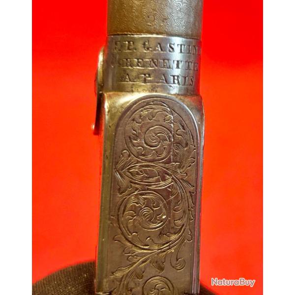 Exceptionnel et rare pistolet  percussion sign " Gastine Renette  Paris "
