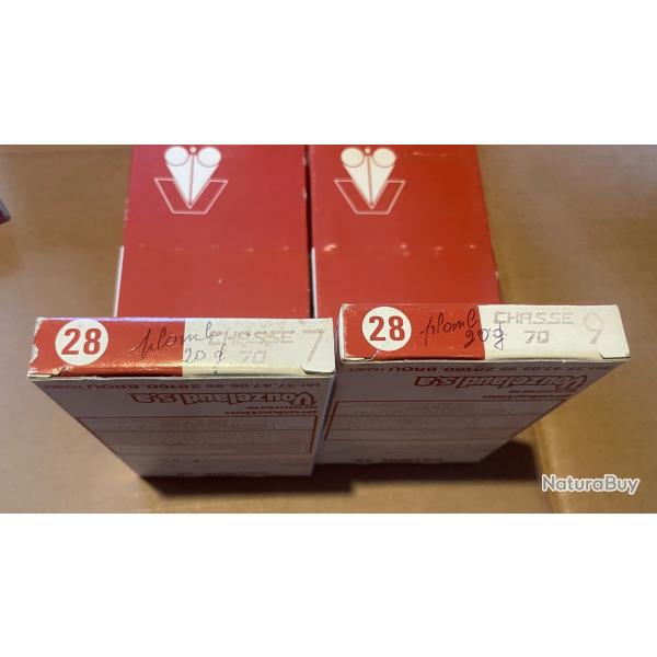 10 Cartouches Vouzelaud  28/70 N9 et 7