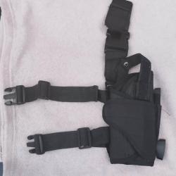 Holster tactique de cuisse Noir