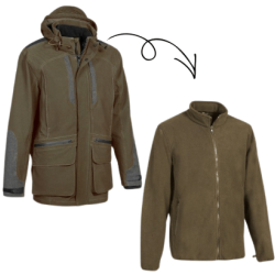 Veste de chasse chamois kaki PRO HUNT