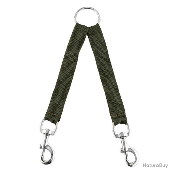 Accouple Nylon Vert - R�sistant et Confortable - Pour le Transport S�curis� de Chiens trois chiens