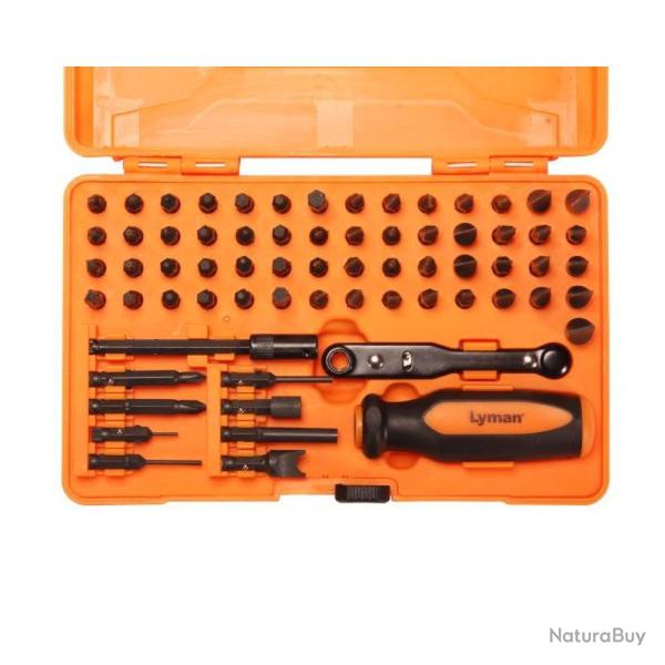 Kit Outils Gunsmith Lyman Master 68 Pi�ces - Polyvalence Compl�te - Pr�cision et Fiabilit� pour l En