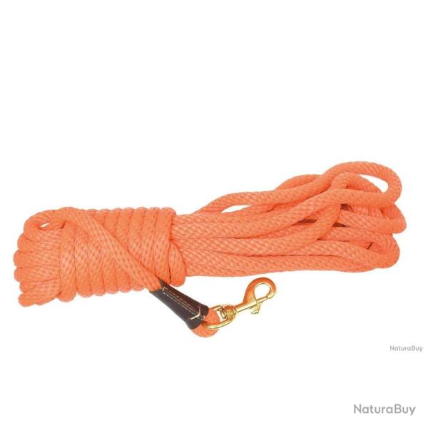 Longe d Entra�nement pour Chien Mendota Pet - 9 m Orange - Diam�tre 1 cm - R�sistante et S�curis�e