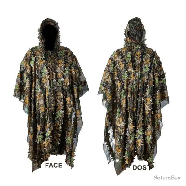 PONCHO SNIPER - CAMOUFLAGE For�t europ�eenne - LIVRAISON GRATUITE