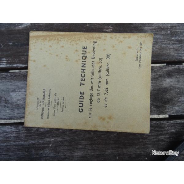 guide technique sur le r�glage des mitrailleuses browning