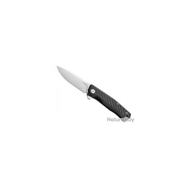 Couteau Lionsteel MYTO lame acier M390 Bohler satin� +manche fibre de carbone