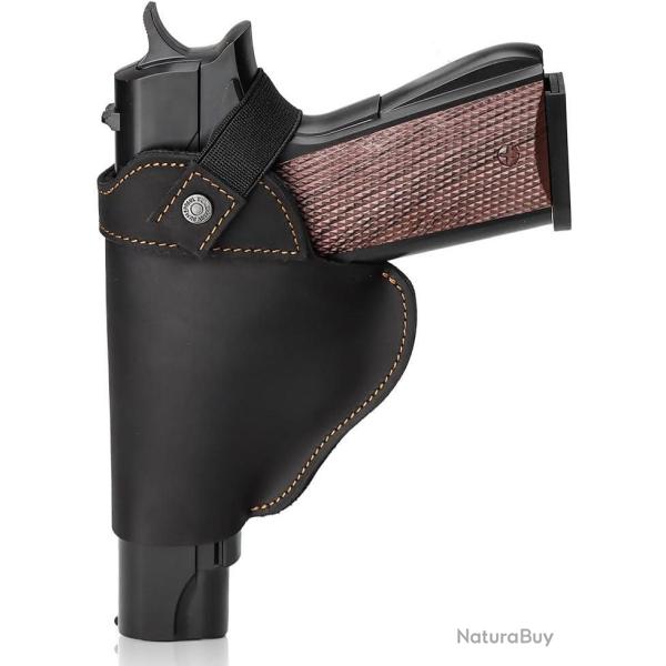 Holster en cuir - noir - LIVRAISON GRATUITE