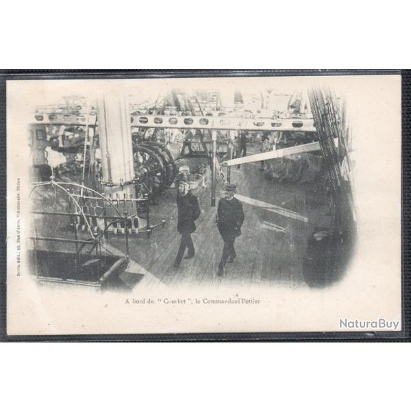 CPA - Marine Militaire -A bord du " Courbet ",le Commandant Pottier - N�3730