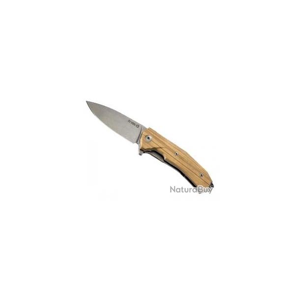 Couteau Lionsteel KUR lame acier Sleipner finition � stonewashed �