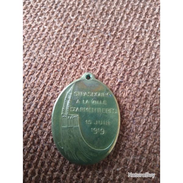 Medaille ww1, Strasbourg Armentiere