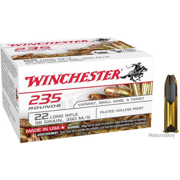 WINCHESTER cal.22Lr SUPER-X Varmint  x 235 2 boites ( 470 munitions )