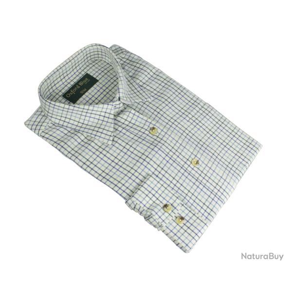 Chemisier London Tattersall - Carreaux bleus Style classique et intemporel 36