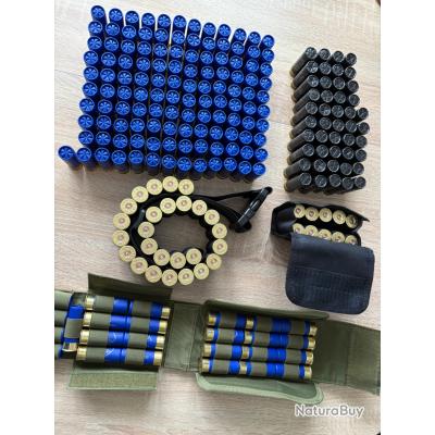 Ceinture à Munitions Calibre 12 – 27 Cartouches – Noir – Neuve