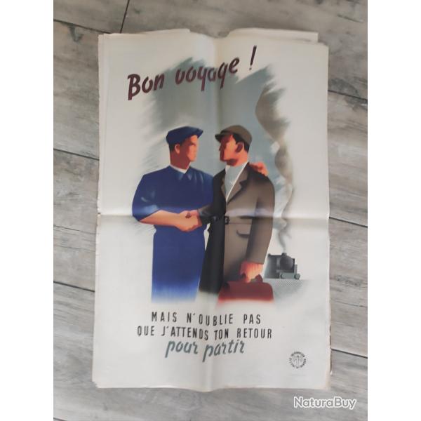 Affiche propagande 39-45 Bon voyage !
