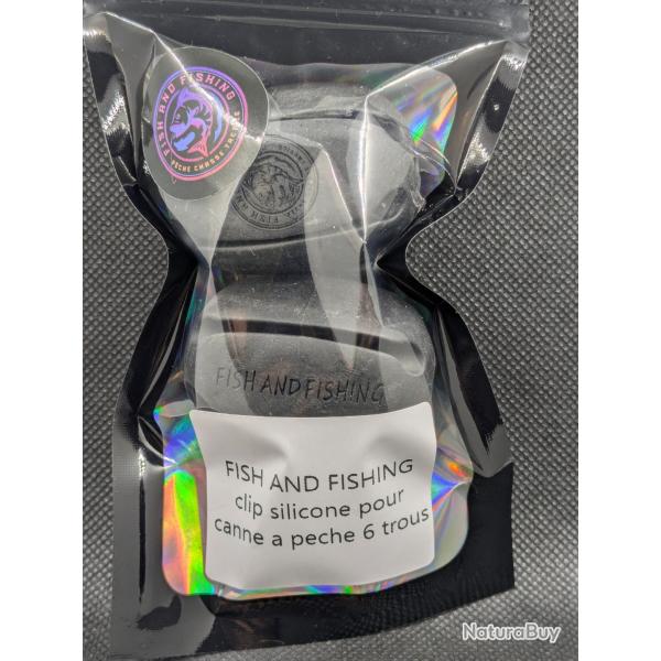 Clip/ rangement pour cannes � p�che.Couleur : noir.