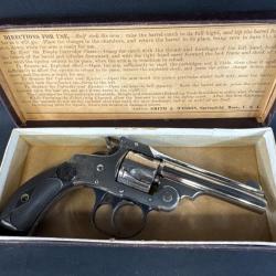 SUPERBE SMITH & WESSON DA 4eme mod&egrave;le calibre 32sw short
