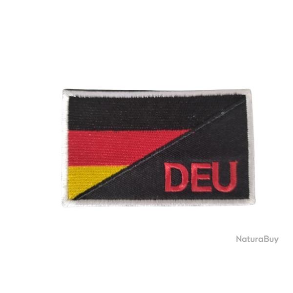 Patch Drapeau - Allemagne - DEU - velcro - Livraison gratuite