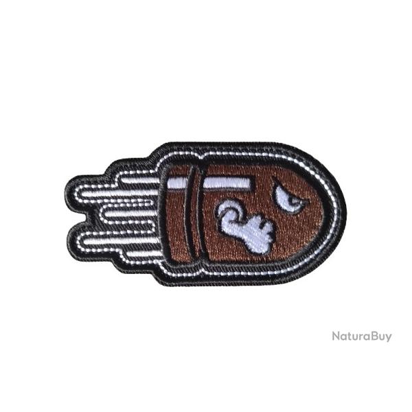 Patch - Missile 2 - Noir - velcro - Livraison gratuite