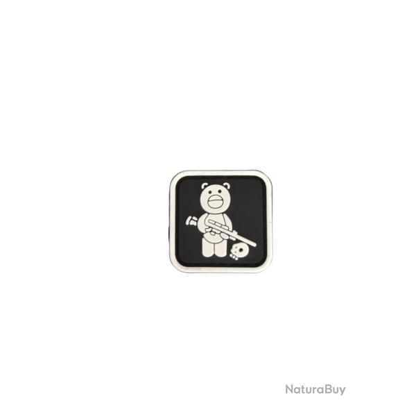 Patch Petit Ours - Noir - PVC - velcro - Livraison gratuite