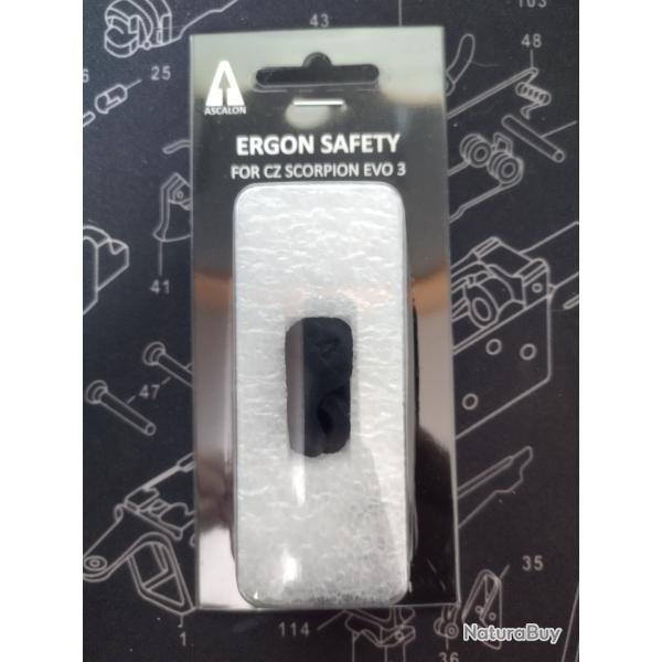 Kit S�lecteurs de Tir Ambidextres ERGON - CZ Scorpion EVO 3 / 3+ - ASCALON-ARMS