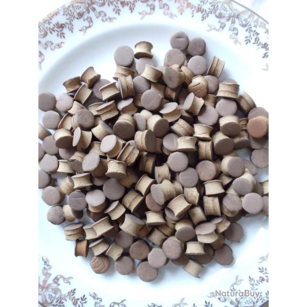 Lot de 220 bourres caoutchouc pour rechargement des douilles m�talliques " NO-END " en cal 16 et 12.