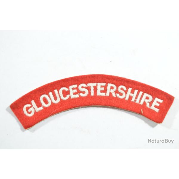 Patch titre �paule Anglais GLOUCESTERSHIRE WW2 ? post WW2 1939/1945 GB British (17C)