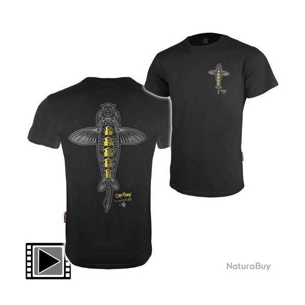 T Shirt Vass Carp Rising Black