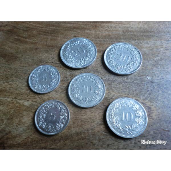 pieces francs helvetica suisse