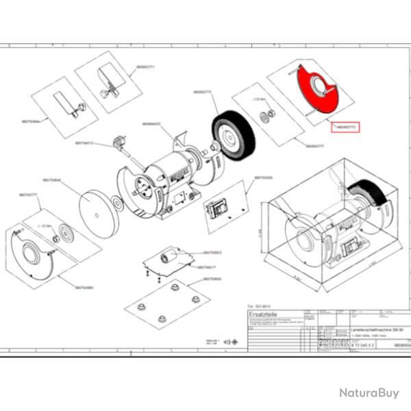 9 8089 3773 Couvercle Dick SM-90
