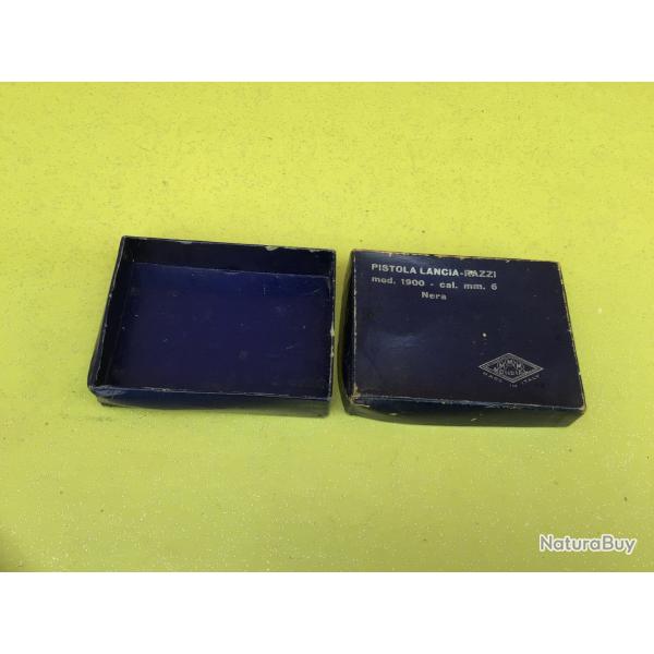 VENDU PAR LE-CUIRASSIER BOITE POUR PISTOLET STARTER OU ALARME MMM MODIAL MOD 1900 CAL 6 MM BLANC